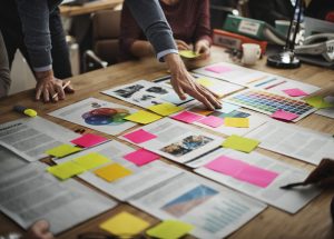 Business people are brainstorming Business people are brainstorming